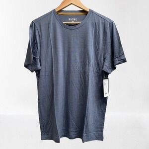 Rhone Modino 100% Merino Wool Short‎ Sleeve Folkstone Grey NEW XL